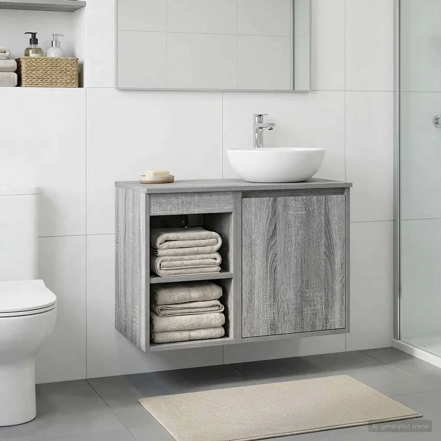 Meuble de Salle de Bain In-between Sonoma gris 30 x 41 x 50 cm