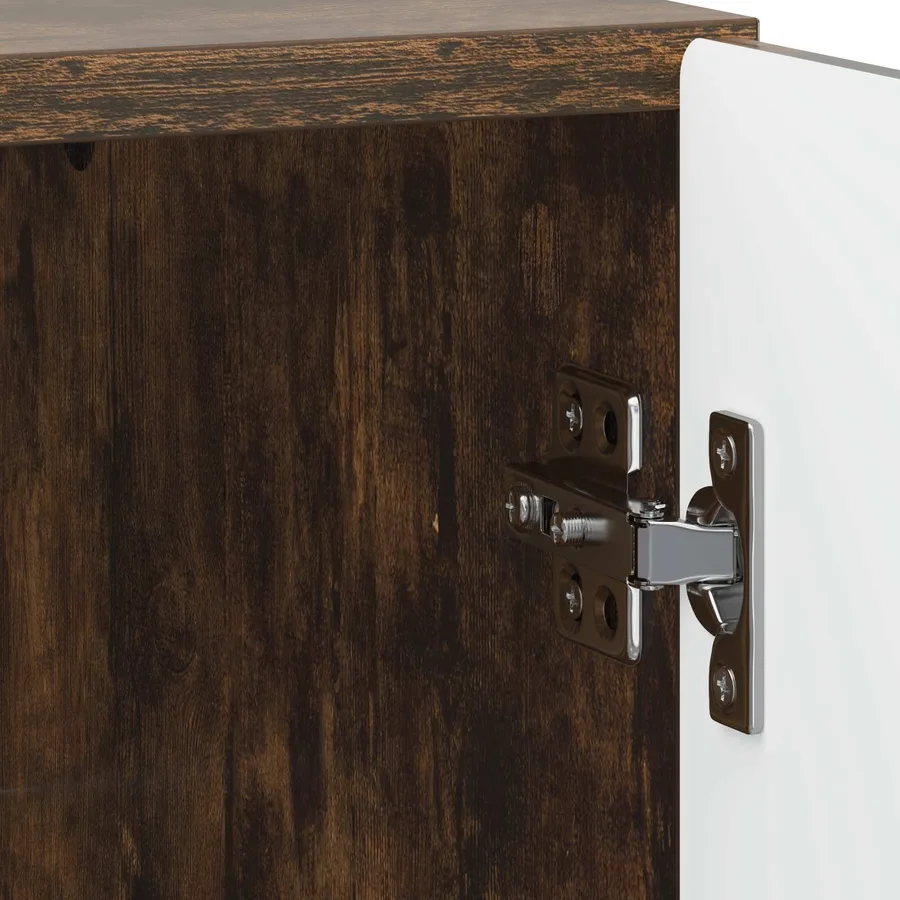 Cabinet de chevet 2 pcs Chêne fumé 43 x 34,5 x 50 cm - 11