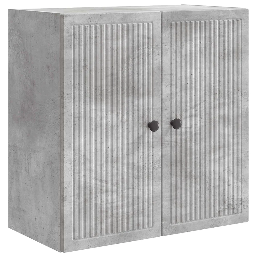 Armoire Murale Gris béton 59 x 31 x 60 cm Bois d'ingénierie - 2