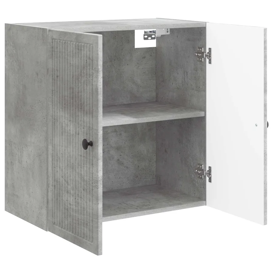 Armoire Murale Gris béton 59 x 31 x 60 cm Bois d'ingénierie - 3