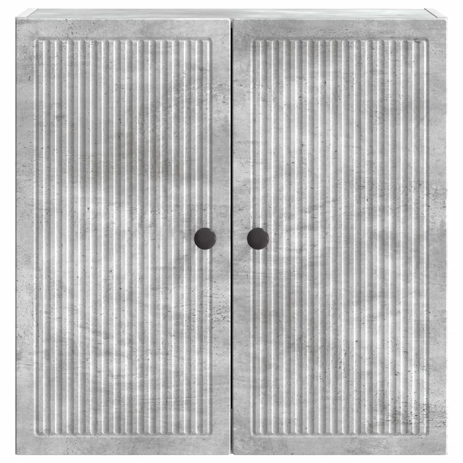 Armoire Murale Gris béton 59 x 31 x 60 cm Bois d'ingénierie - 4