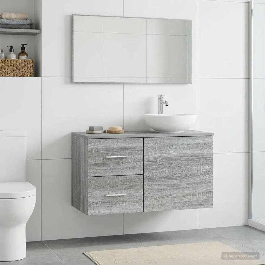 Meuble de Salle de Bain In-between Sonoma gris - 3