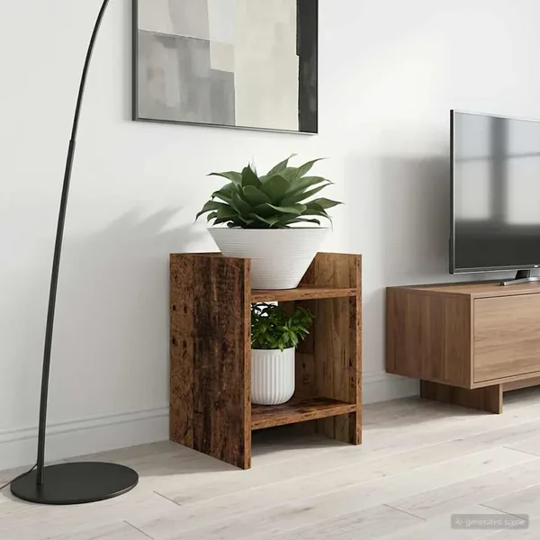 Support de Plante Bois ancien 30 x 30 x 40 cm Bois d’ingénierie