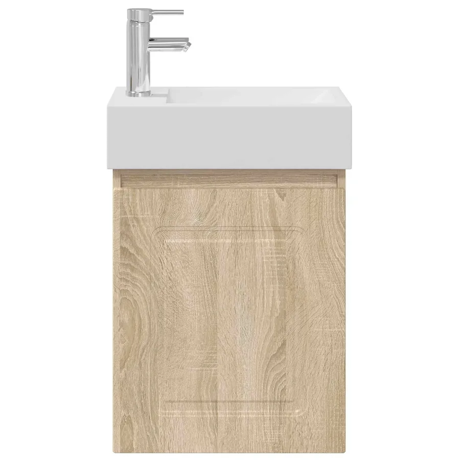 Meuble de salle de bain avec robinet Chêne Sonoma - 5