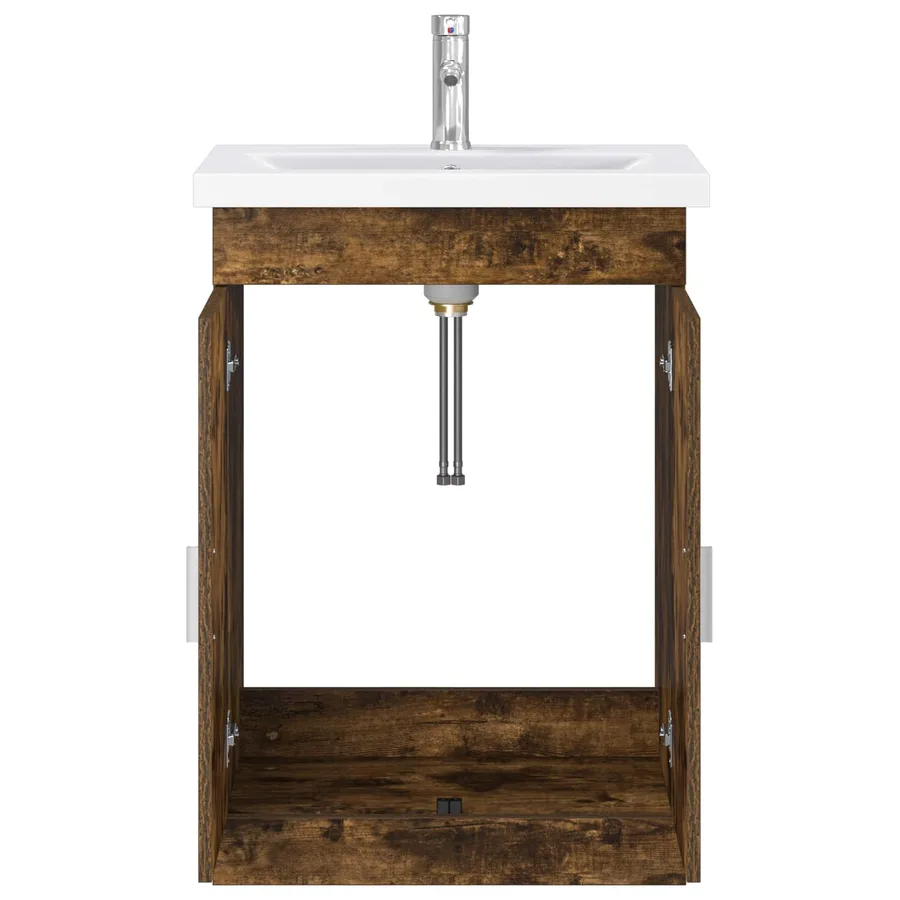 Ensemble de mobilier de salle de bain Chêne fumé - 3
