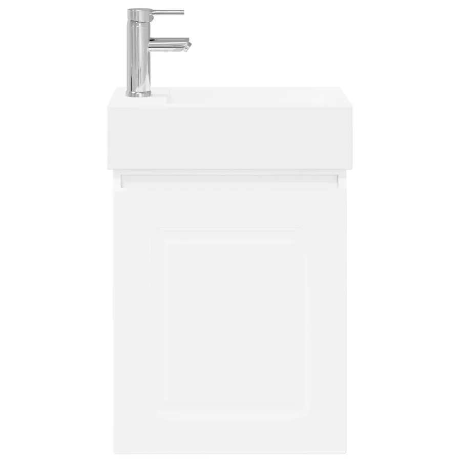 Meuble de salle de bain avec robinet Blanc 45,5 x 22,5 x 84 cm - 5