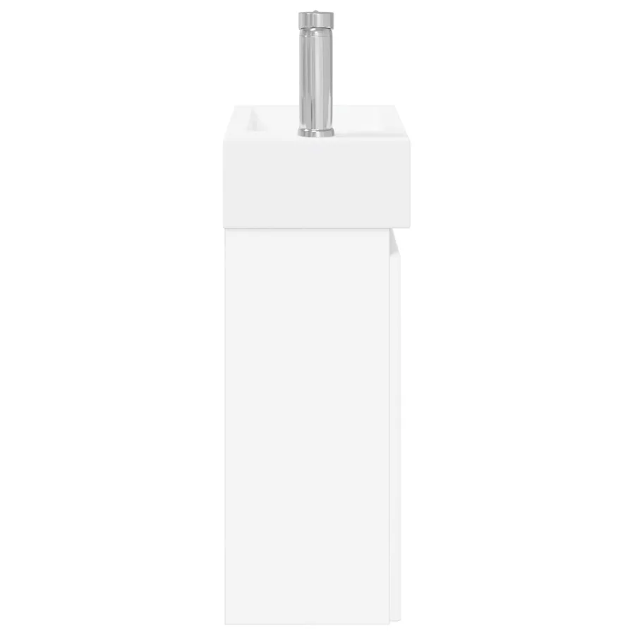 Meuble de salle de bain avec robinet Blanc 45,5 x 22,5 x 84 cm - 6