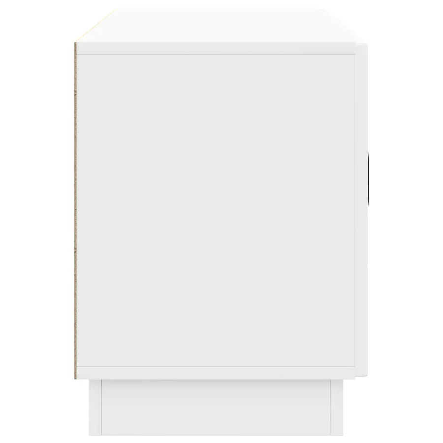 Meuble TV Blanc brillant 99 x 34,5 x 47 cm Bois d'ingénierie - 7