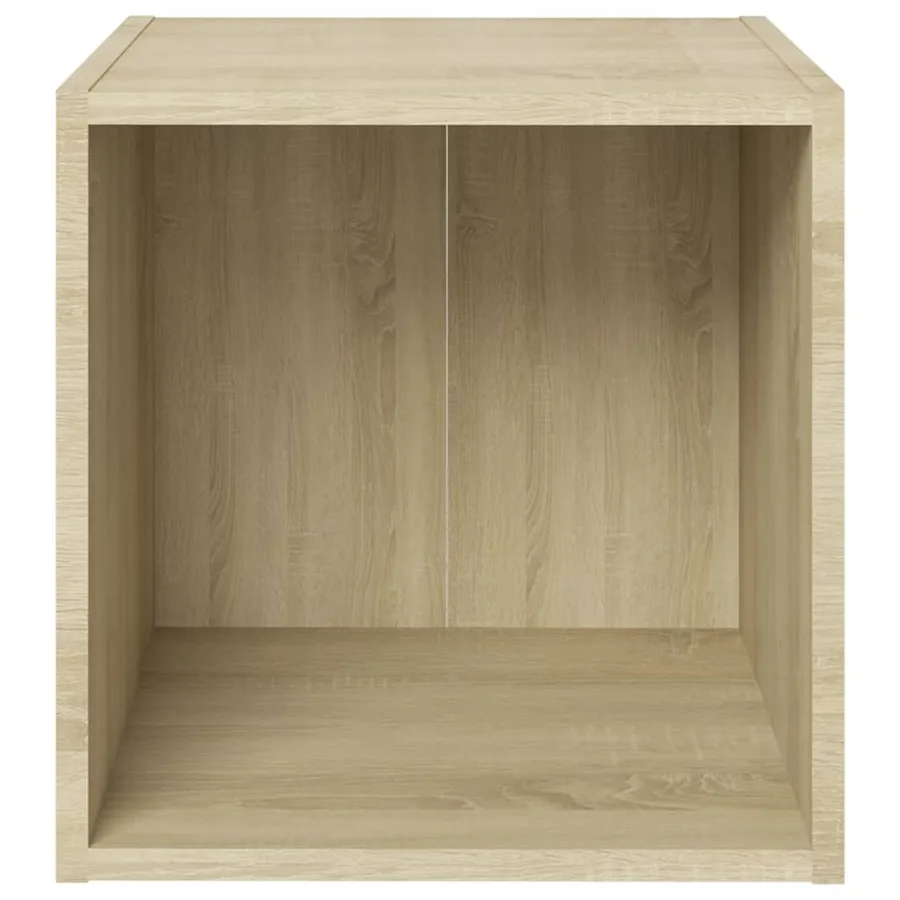 Meuble TV chêne sonoma 37x35x37 cm bois d’ingénierie - 3