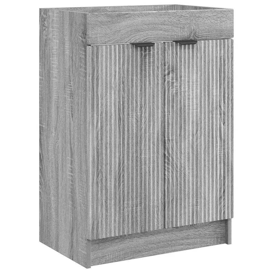Ensemble de mobilier de salle de bain Sonoma gris - 4