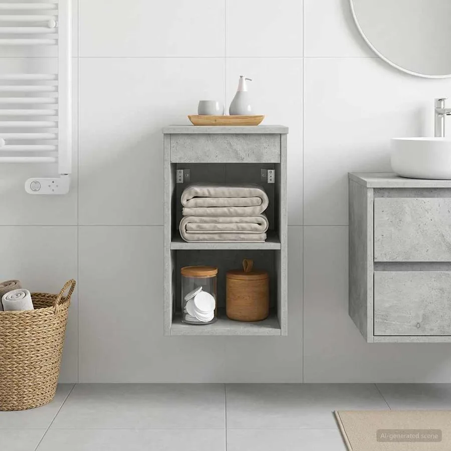 Meuble de Salle de Bain In-between Gris béton 30 x 44,5 x 50 cm - 4