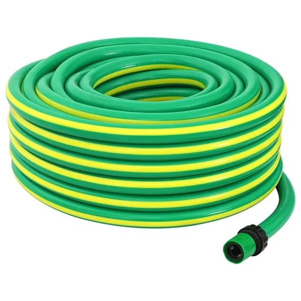 Tuyau de jardin 5 couches Vert et jaune 3 / 4'' 100 m PVC