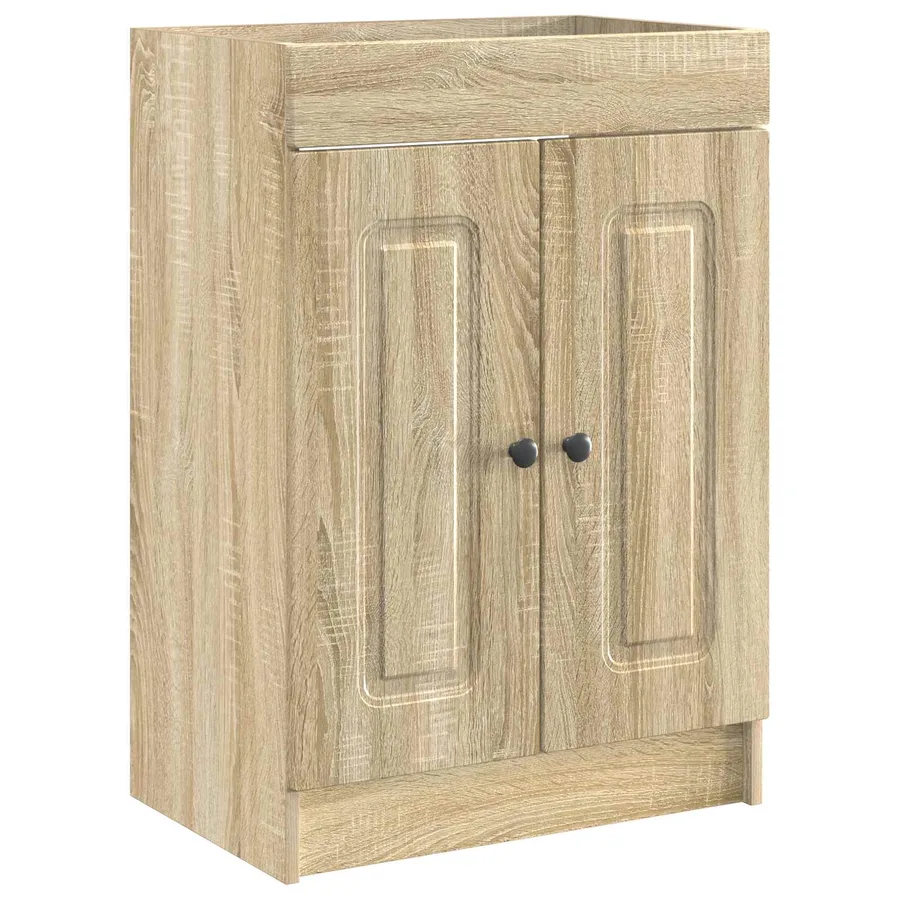 Ensemble de mobilier de salle de bain Chêne Sonoma - 4
