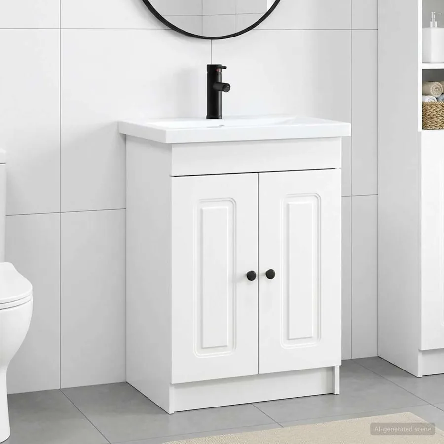 Ensemble de mobilier de salle de bain Blanc 78,5 x 37,5 x 81 cm