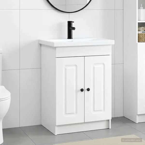 Ensemble de mobilier de salle de bain Blanc 78,5 x 37,5 x 81 cm