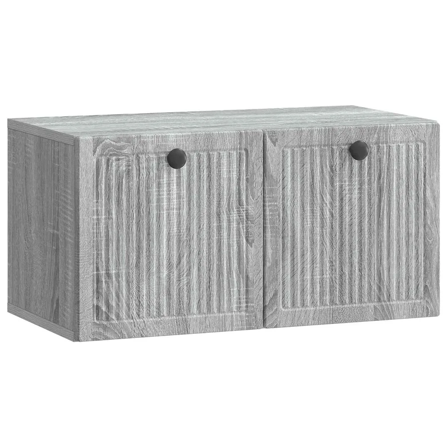 Meuble TV mural Sonoma gris 59,5 x 31 x 30 cm Bois d'ingénierie - 2