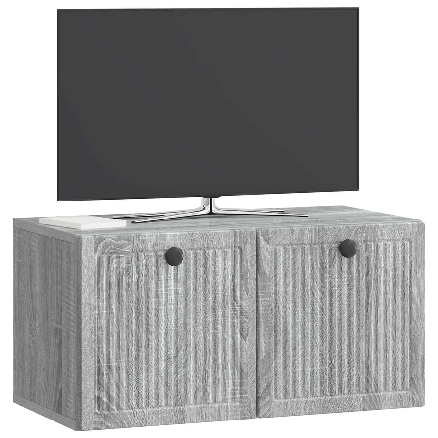 Meuble TV mural Sonoma gris 59,5 x 31 x 30 cm Bois d'ingénierie - 3
