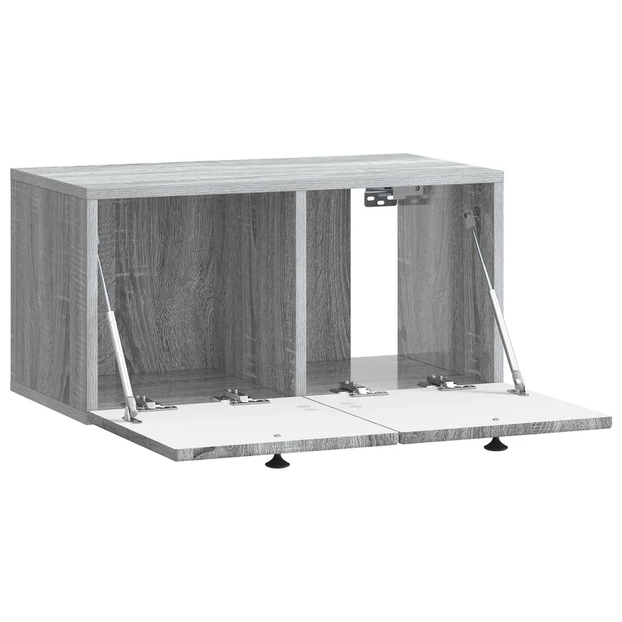 Meuble TV mural Sonoma gris 59,5 x 31 x 30 cm Bois d'ingénierie - 5
