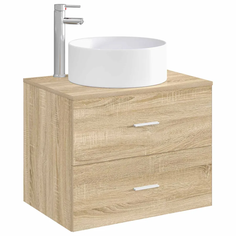 Lavabo de salle de bains Chrome 40,5 x 40,5 x 15,5 cm métal - 3