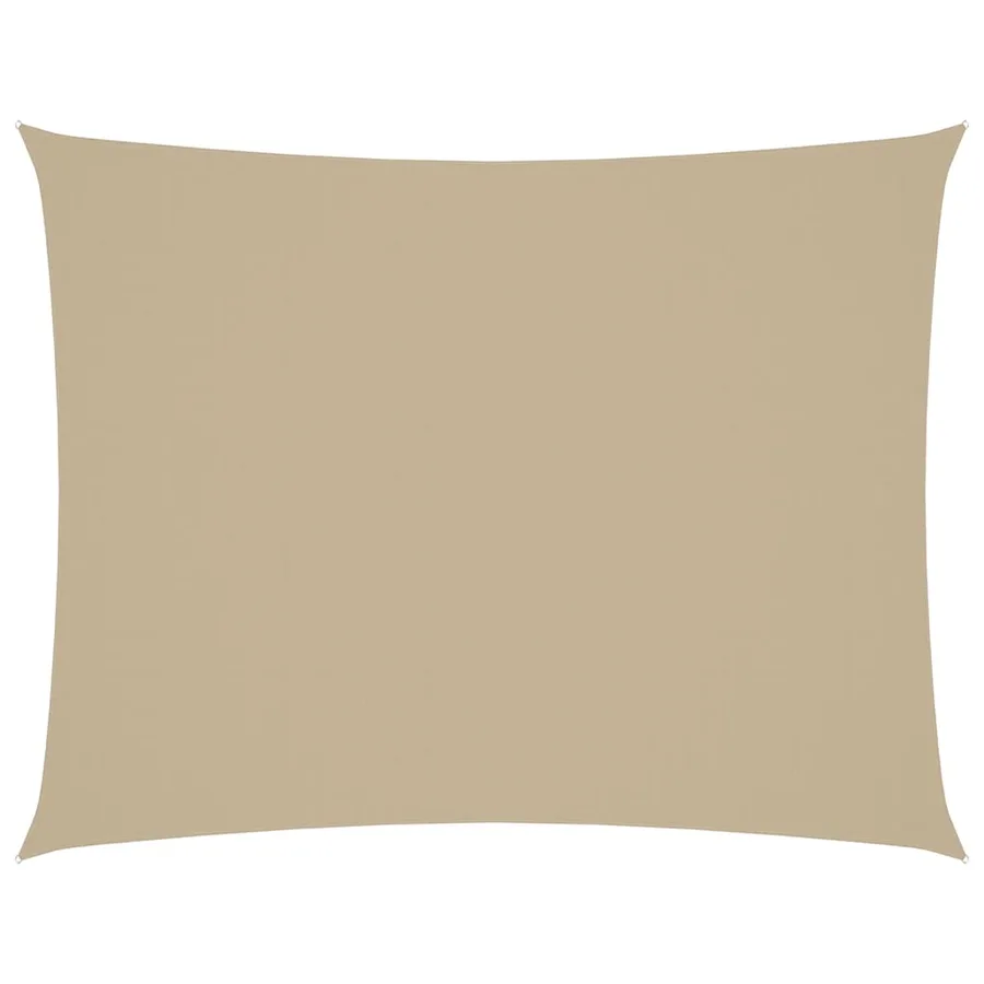 Voile de parasol tissu oxford rectangulaire 2x3 m beige - 2