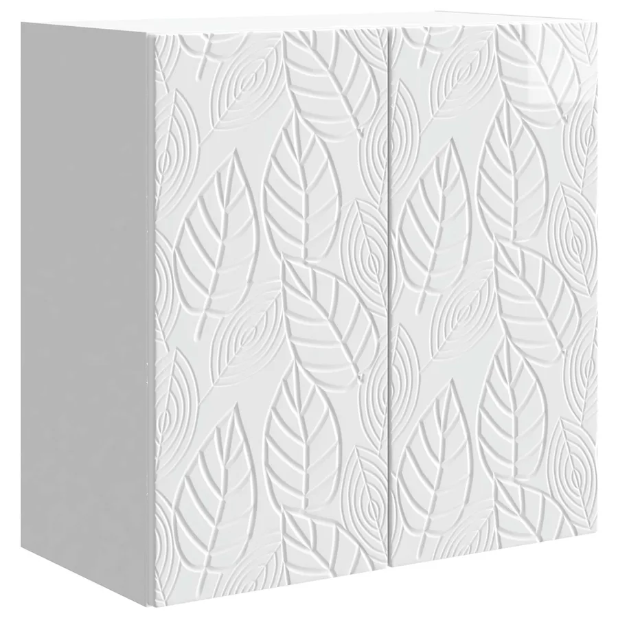 Armoire Murale Blanc brillant 59 x 31 x 60 cm Bois d'ingénierie - 2