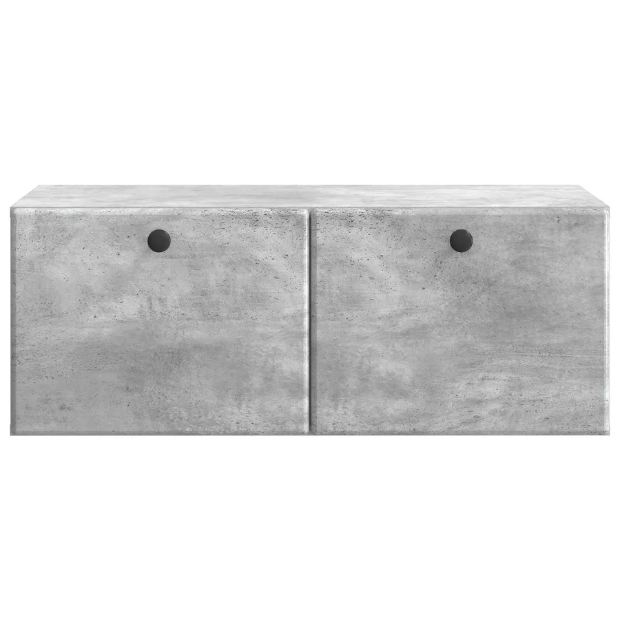 Meuble TV mural 78,5 x 41 x 30 cm Gris béton Bois d'ingénierie - 6