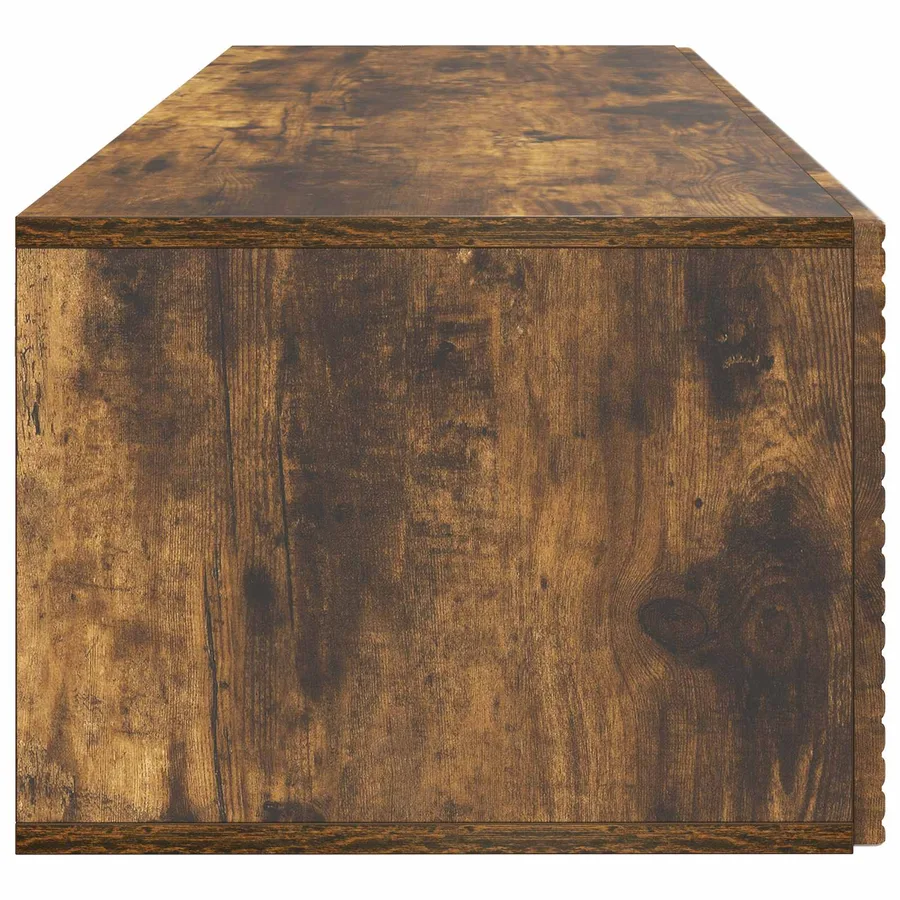 Meuble TV mural Chêne fumé 98 x 41 x 30 cm Bois d'ingénierie - 7