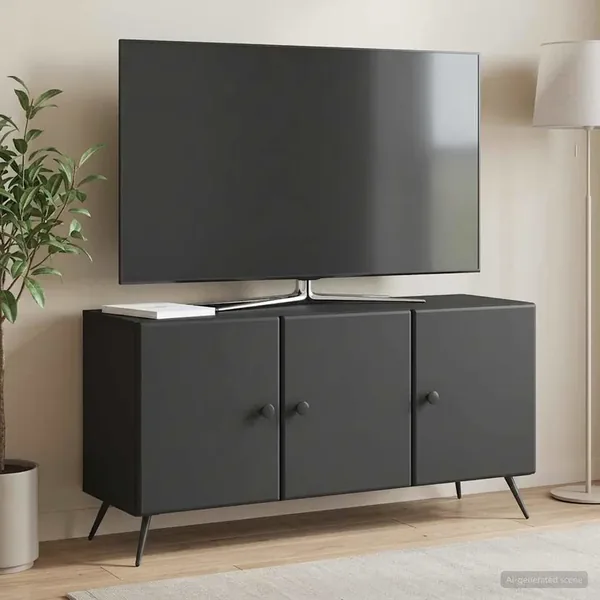 Meuble TV Noir 99 x 34,5 x 50 cm Bois d'ingénierie