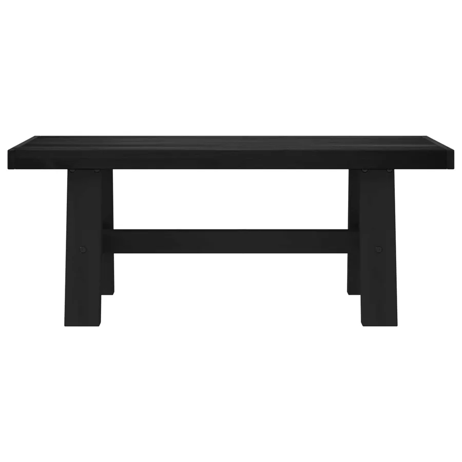 Banc de salle à manger NOAIN 120 x 41 x 45 cm Pin massif Noir - 3