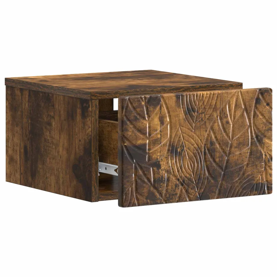 Table d'appoint murale Chêne fumé 34,5 x 33 x 20 cm - 3