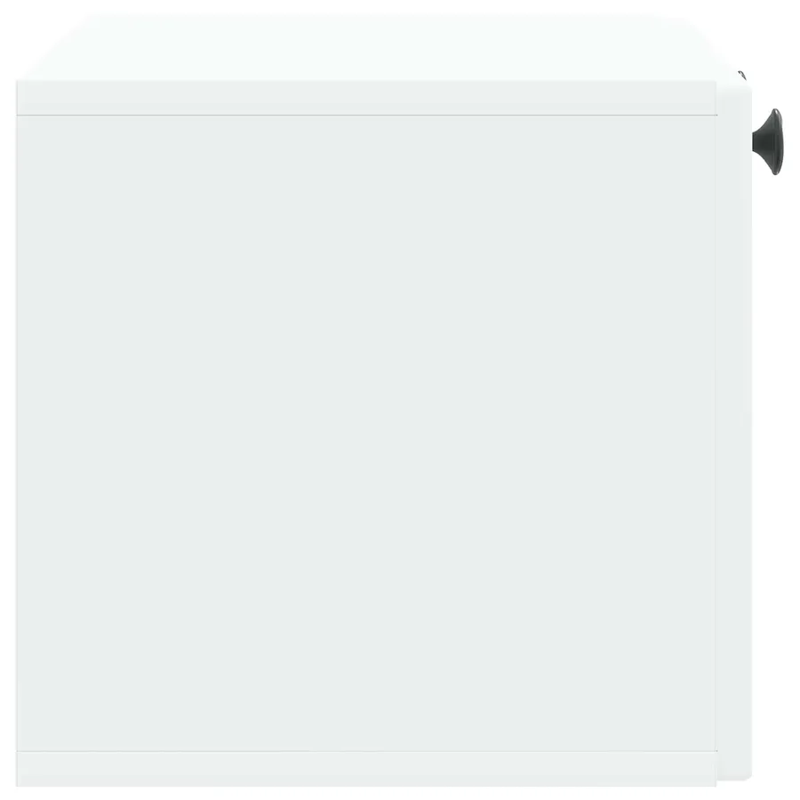 Meuble TV mural Blanc 59,5 x 31 x 30 cm Bois d'ingénierie - 7