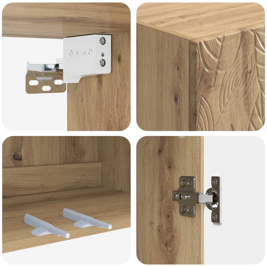 Armoire Murale 59 x 31 x 60 cm Bois d'ingénierie - 7