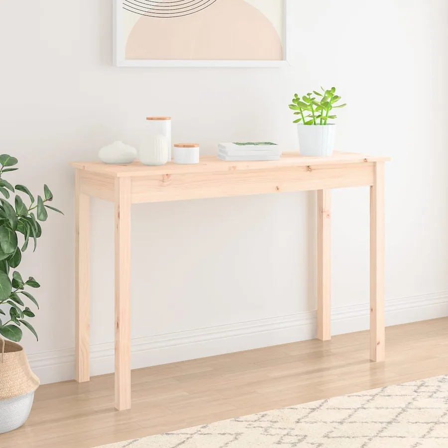 Table console 110x40x75 cm Bois massif de pin - 3