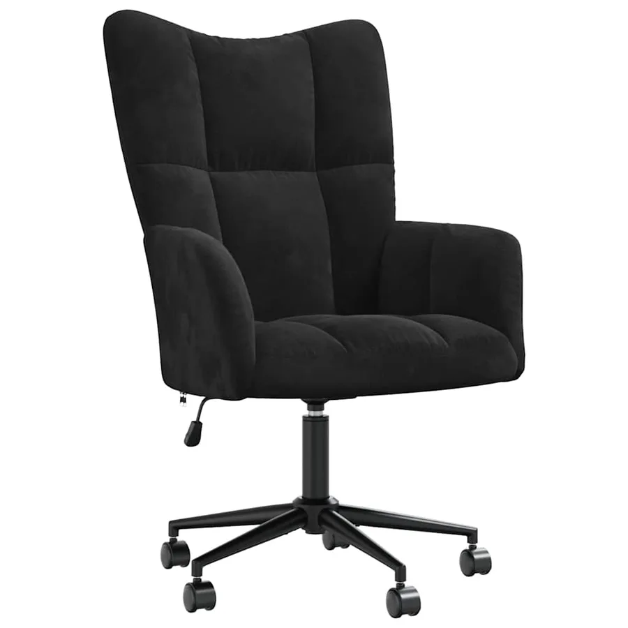 Chaise de relaxation Noir Velours - 2