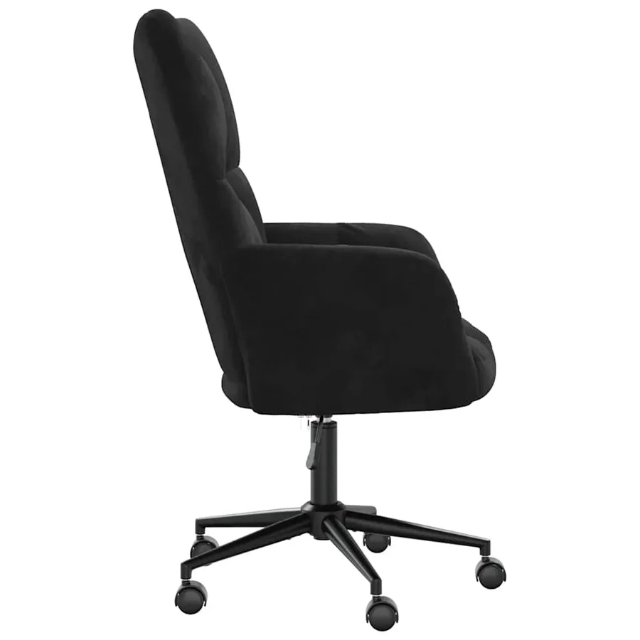 Chaise de relaxation Noir Velours - 4