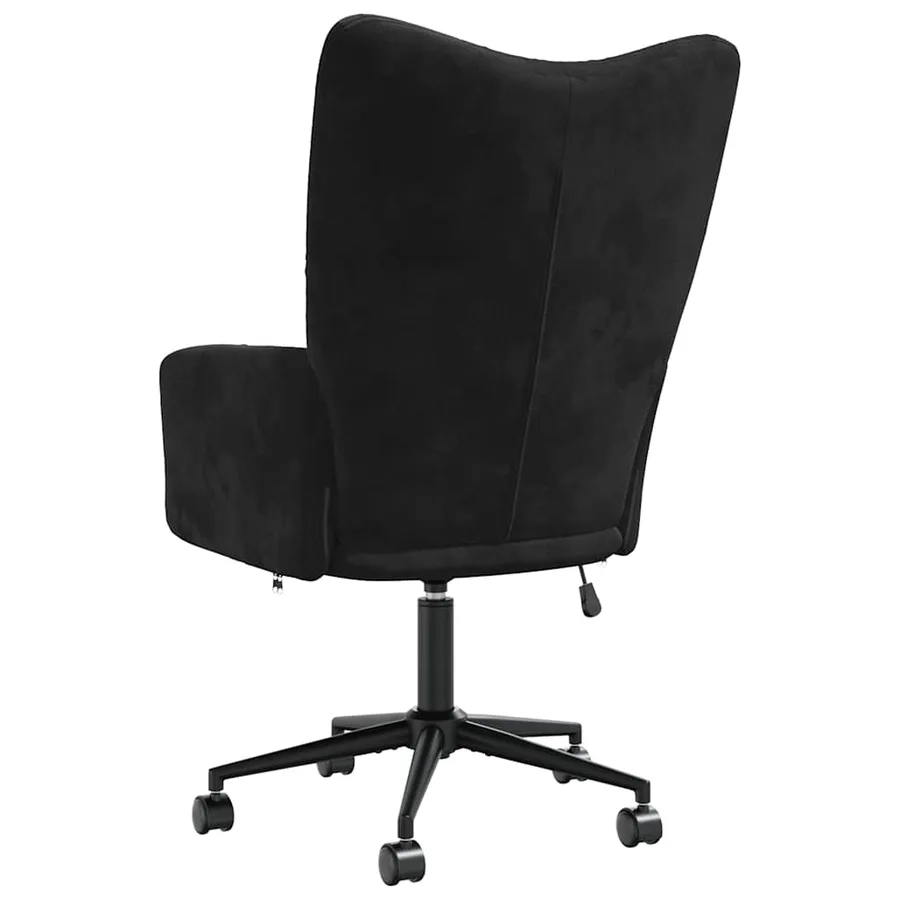 Chaise de relaxation Noir Velours - 5