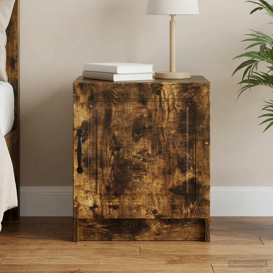 Cabinet de chevet Chêne fumé 43 x 34,5 x 47 cm