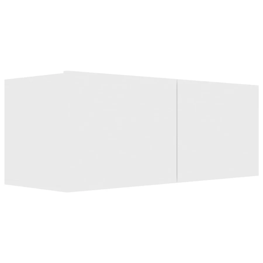 Ensemble de meubles TV 4 pcs Blanc Bois d'ingénierie - 6