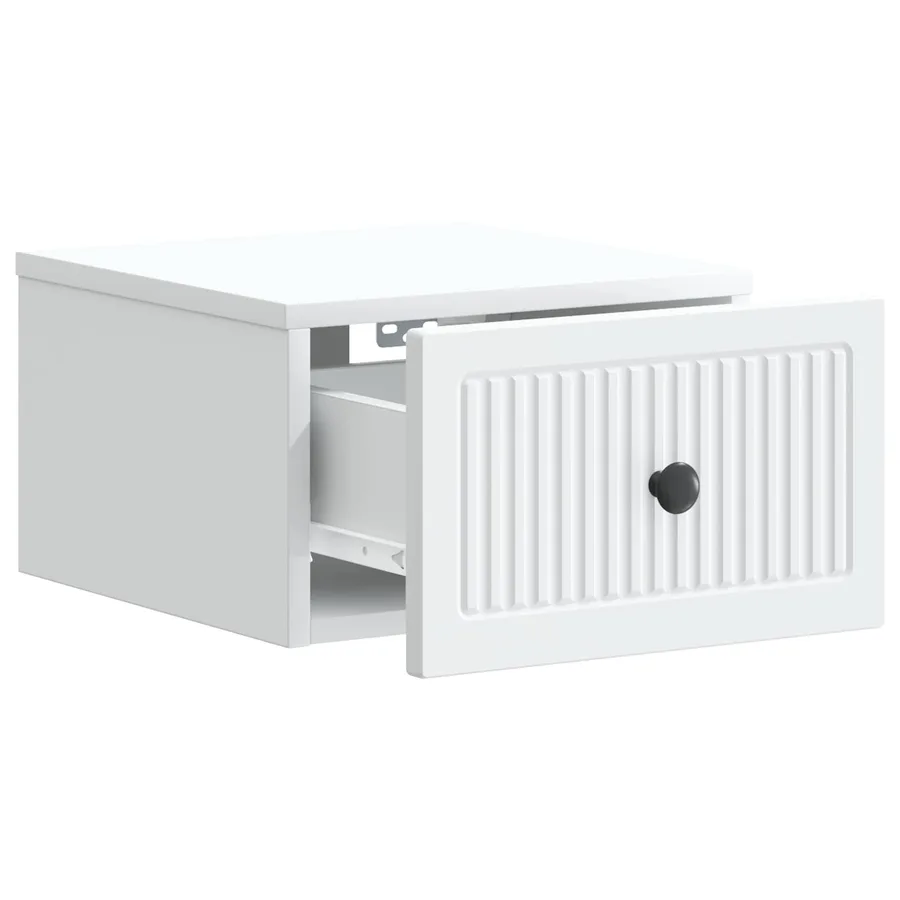 Cabinet de chevet mural 2 pcs Blanc 33 x 34,5 x 20 cm - 6