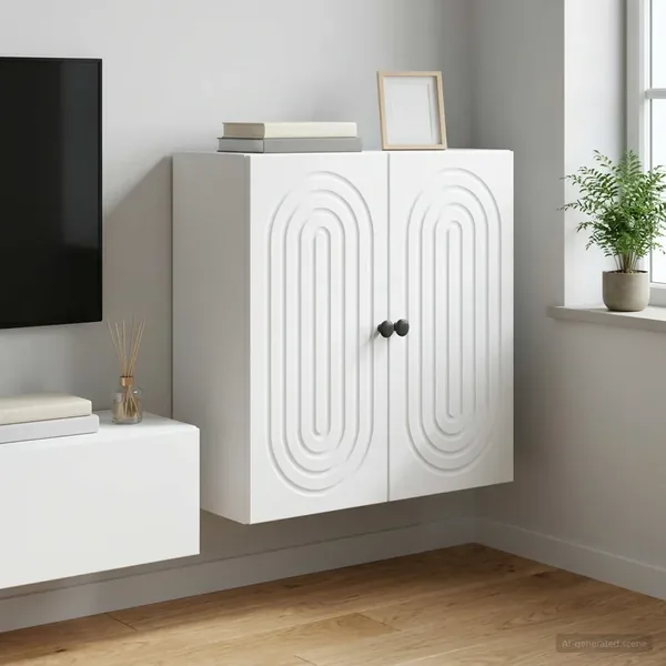 Armoire Murale Blanc 59 x 31 x 60 cm Bois d'ingénierie