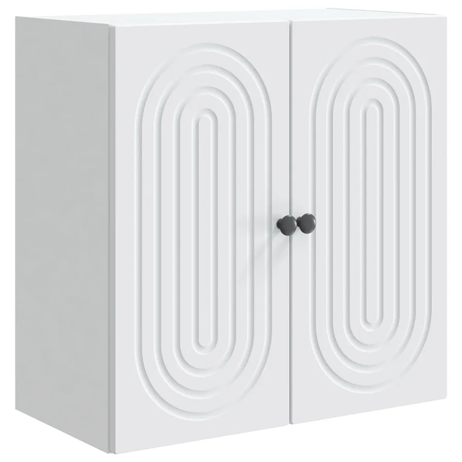 Armoire Murale Blanc 59 x 31 x 60 cm Bois d'ingénierie - 2