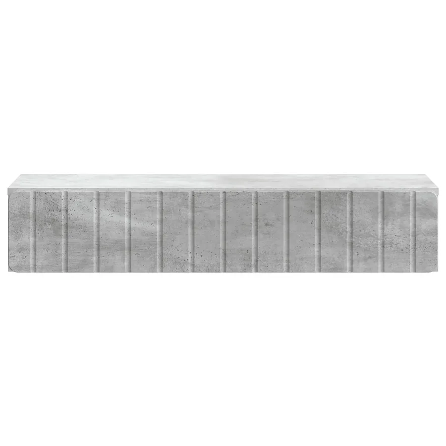 Table d'appoint murale Gris béton 87,5 x 34,5 x 17 cm - 5