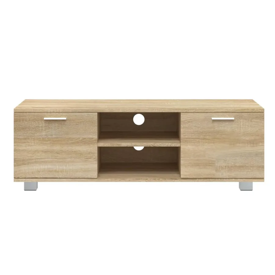 Meuble TV Chêne sonoma 120x40,5x35 cm Bois d'ingénierie - 4