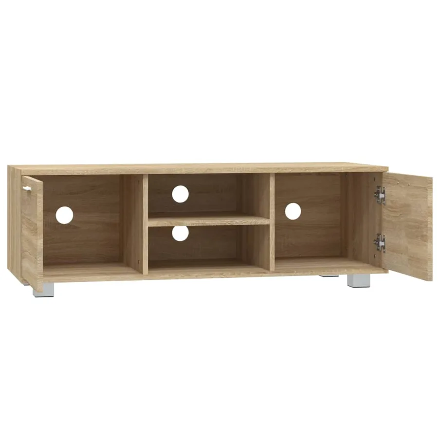 Meuble TV Chêne sonoma 120x40,5x35 cm Bois d'ingénierie - 5