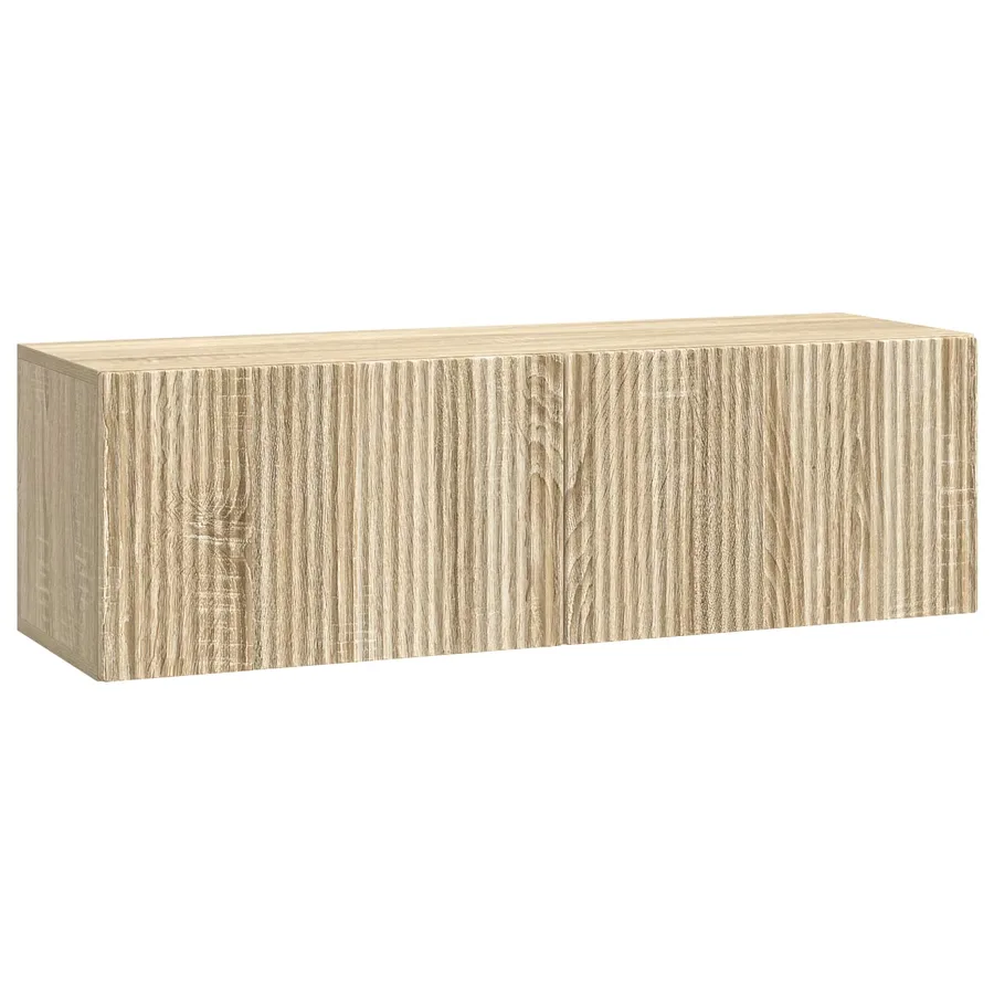 Meuble TV mural Chêne Sonoma 98 x 31 x 30 cm Bois d'ingénierie - 2