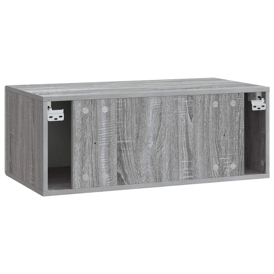 Meuble TV mural 98 x 41 x 30 cm Sonoma gris Bois d'ingénierie - 7