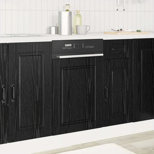 Panneau de lave-vaisselle PORTO Chêne noir 45 x 1,5 x 57 cm