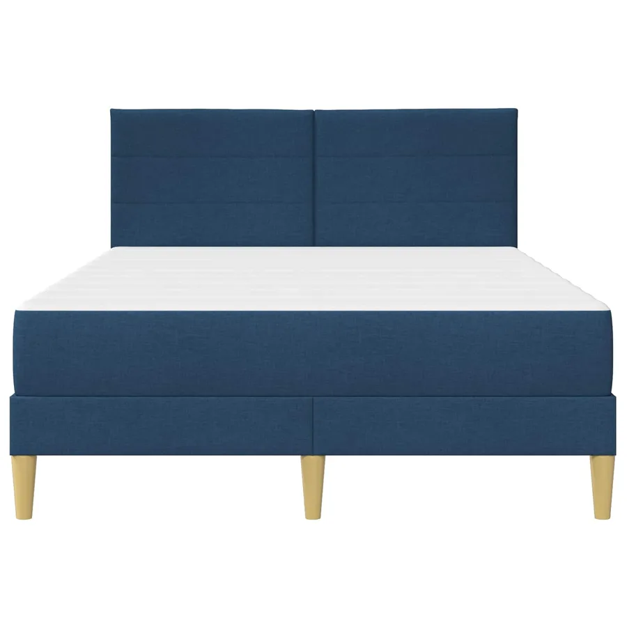 Cadre de lit Bleu 120 x 190 cm Polyester - 6