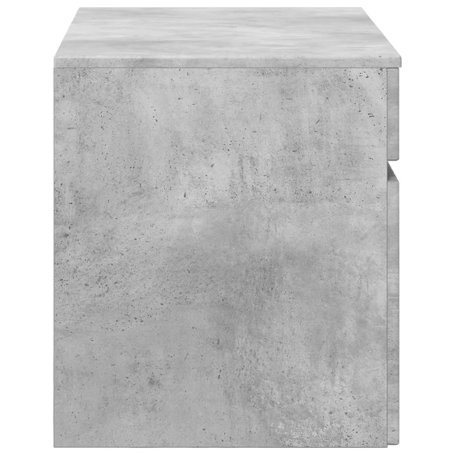 Cabinet de Salle de Bain Mural Gris béton 59 x 44,5 x 50 cm - 4