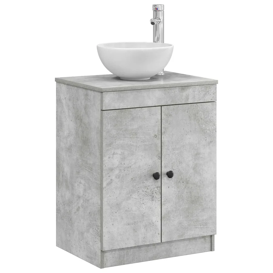 Armoire de salle de bain Gris béton 54 x 41 x 70 cm - 3